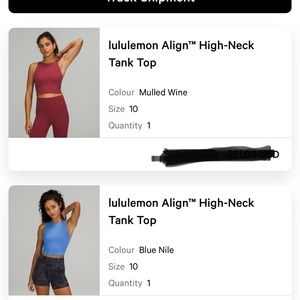 Lululemon high neck align tank